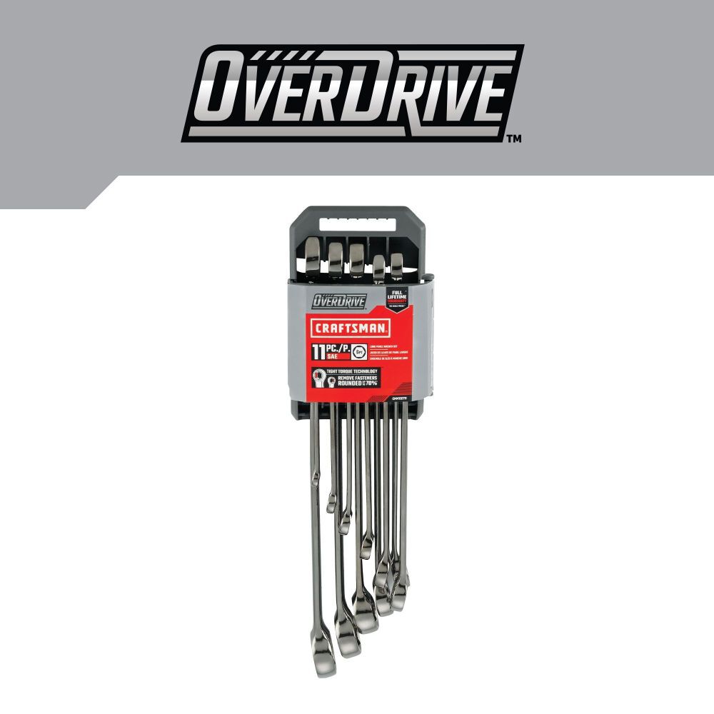 CRAFTSMAN OVERDRIVE SAE Wrench Set, 11 Piece, large image number 3