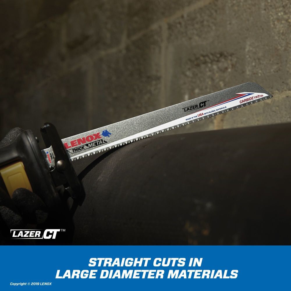 Lenox 6in 8TPI Carbide Tipped Reciprocating Saw Blades, large image number 4