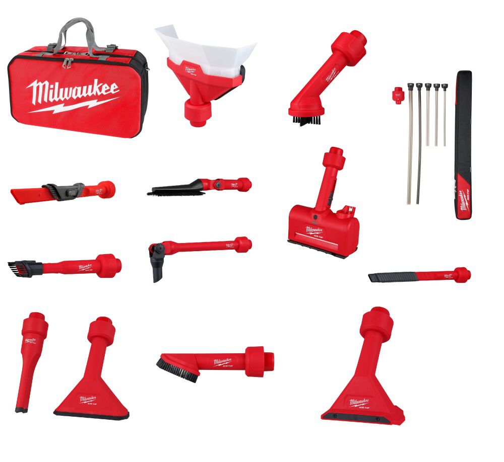 Milwaukee M12 AIR-TIP Vacuum Tool Accessories Restoration Construction Bundle, large image number 1