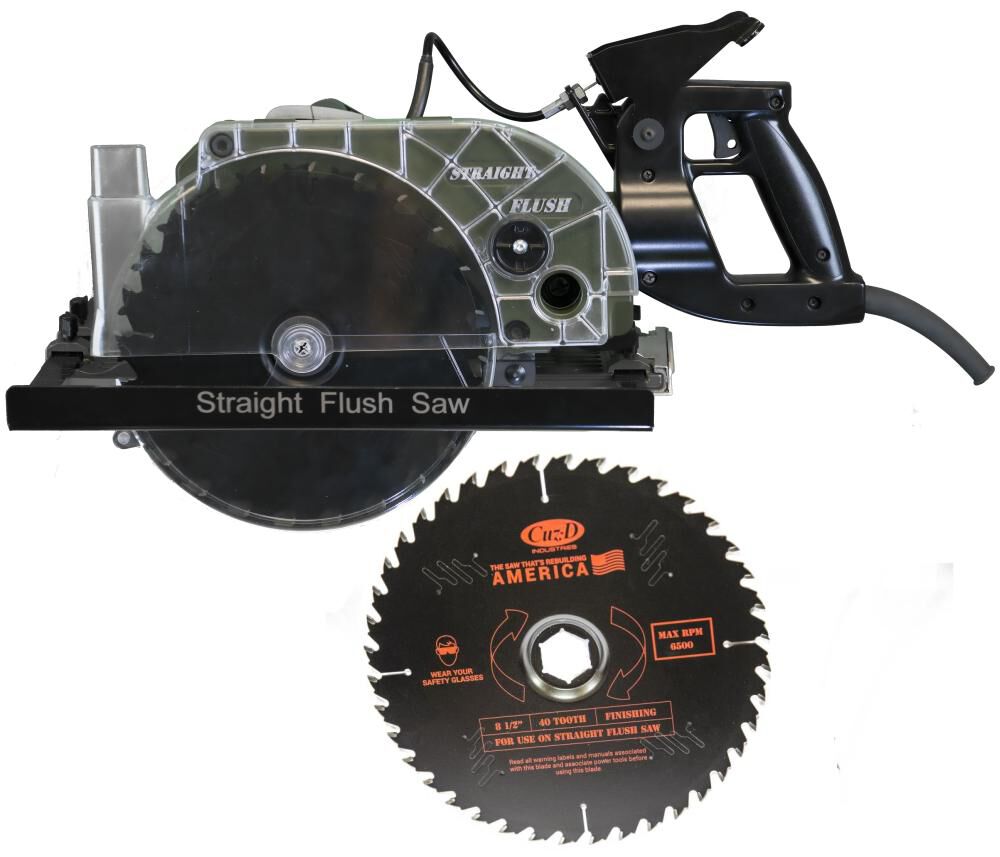 Cuz-D Straight Flush Cut Saw & 8 1/2 Inch & 40 Tooth Carbide Tipped Blade, large image number 1