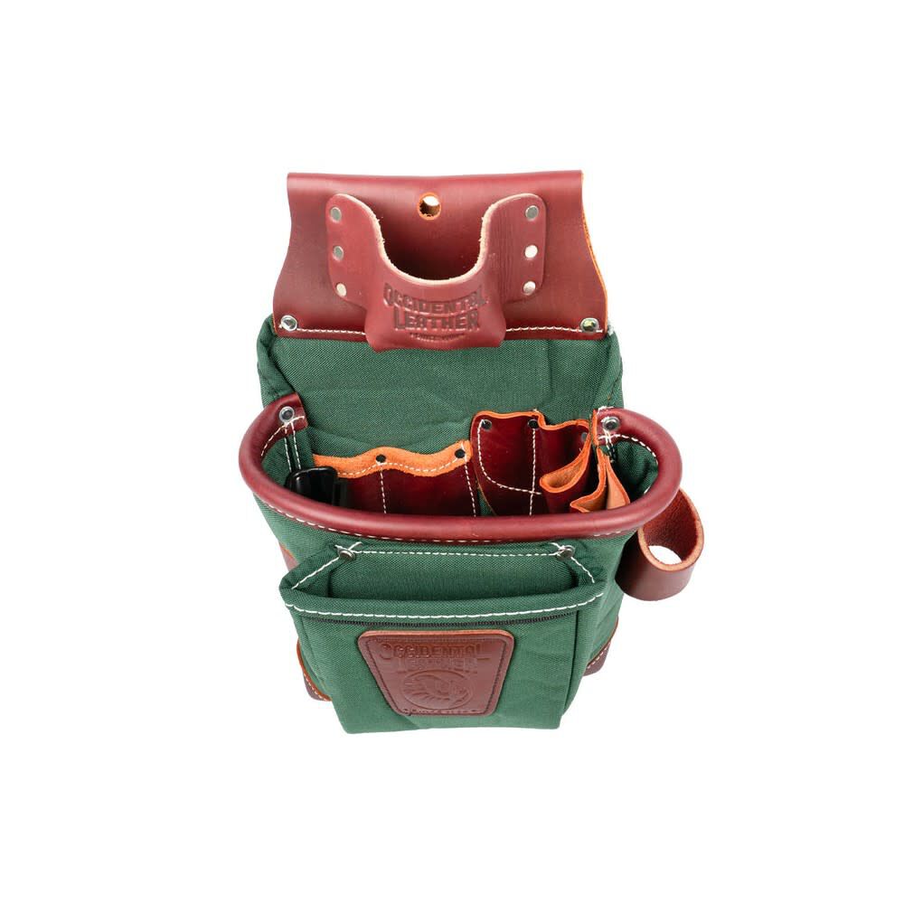 Occidental Leather FatLip 10 Inch Left Hand Leather Tool Bag, Hunter Green, large image number 8