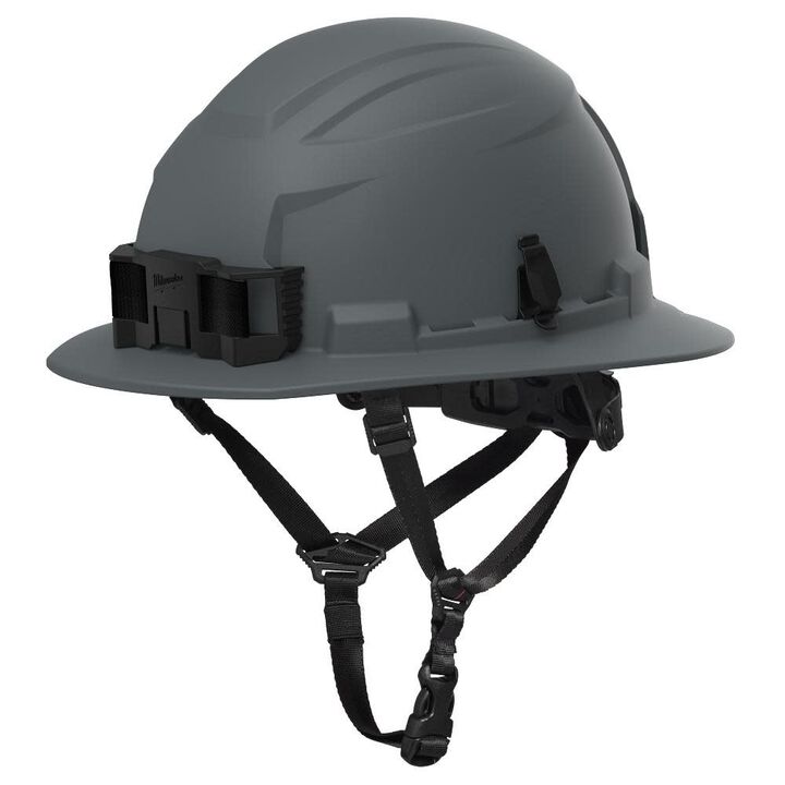 Milwaukee BOLT Full Brim Non-Vented Safety Helmet  Type 2, Class E, Gray, large image number 0