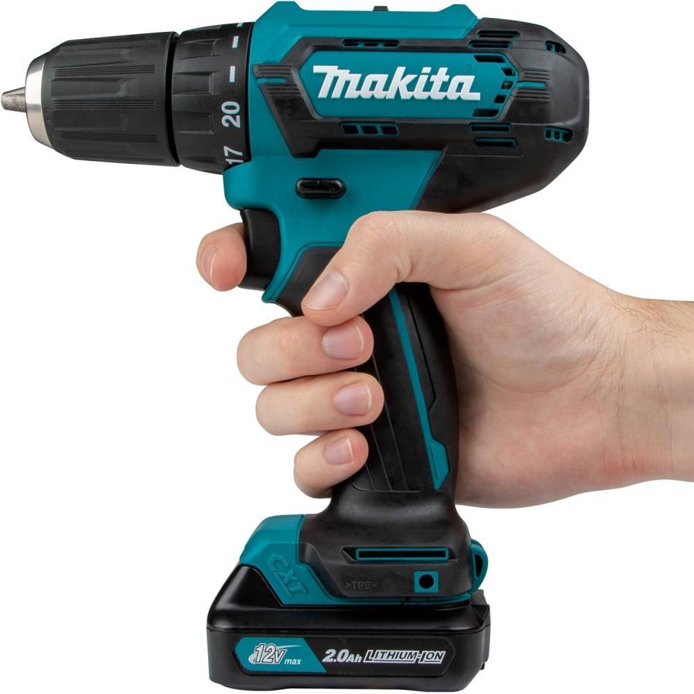 Makita 12V max CXT Lithium-Ion Cordless 3/8 In. Driver-Drill Kit (2.0Ah), large image number 10