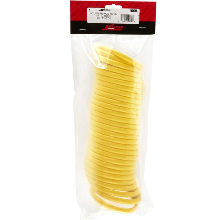 Milton Coiled Nylon Air Hose 25 Ft. 1/4 In. ID, large image number 1
