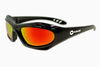 Hobart Safety Glasses Black Frame with Shade 5 Mirrored Lens, small image number 1