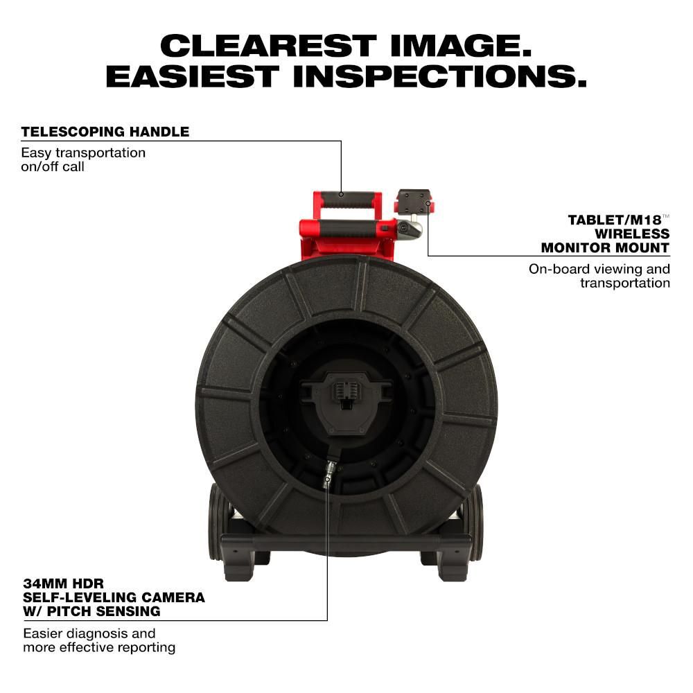 Milwaukee 200 Ft. Stiff Modular Pipeline Inspection Reel, large image number 5