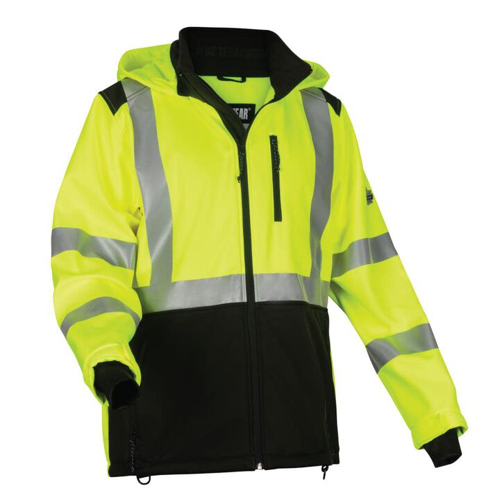 Ergodyne GloWear 8353 Jacket Softshell Water Resistant Lime Hi Vis 2X