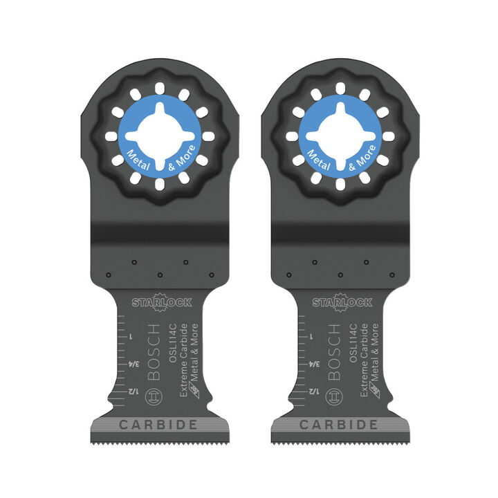 Bosch 1-1/4 Inch Starlock Oscillating Multi Tool Carbide Plunge Cut Blade 2 Pack, large image number 3