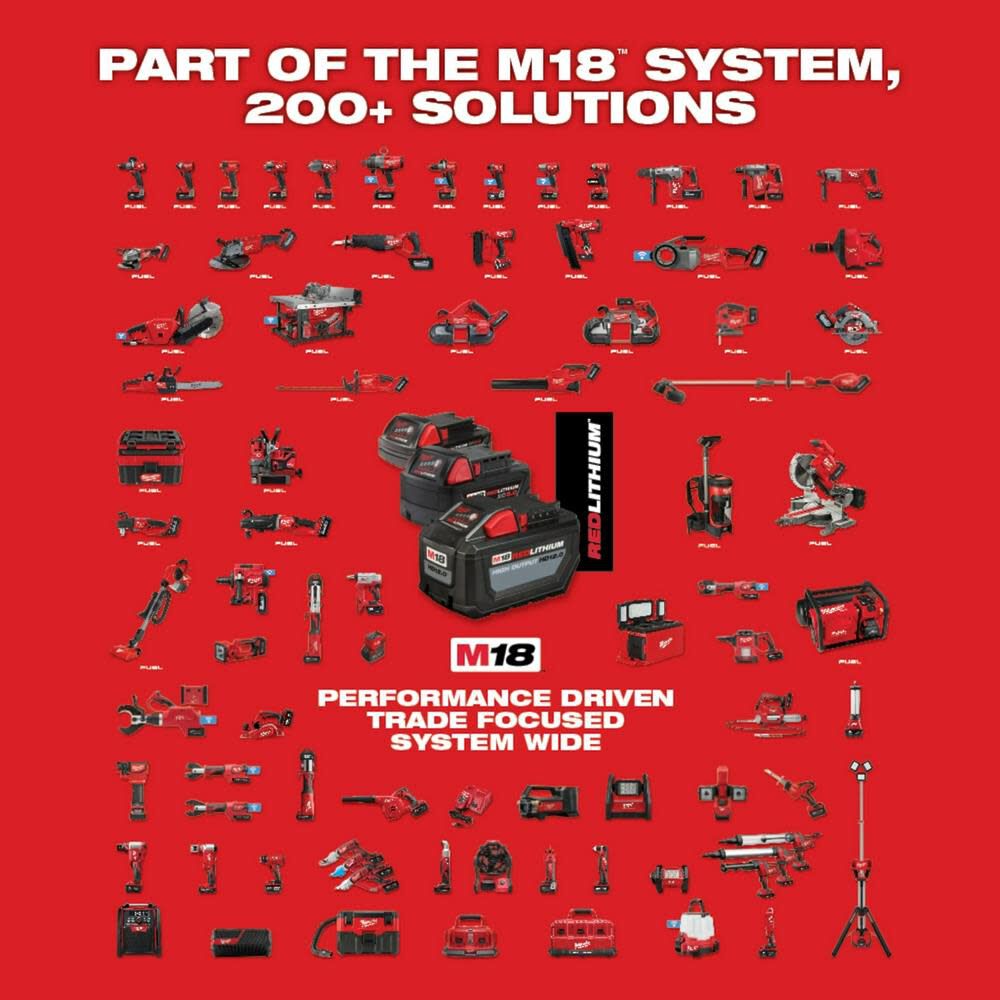 Milwaukee M18 FUEL 1 1/4inch SDS Plus D Handle Rotary Hammer  (Bare Tool) with ONE KEY, large image number 14