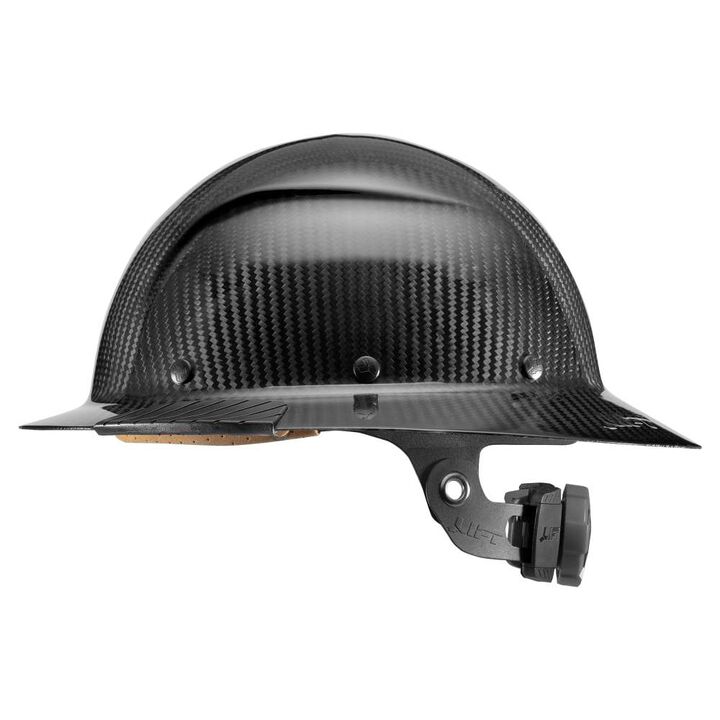 Lift Safety DAX Carbon Fiber Full Brim Hard Hat Gloss Black