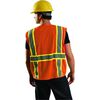 Occunomix Surveyor Safety Vest Orange High Visibility Classic Mesh 2X, small image number 2