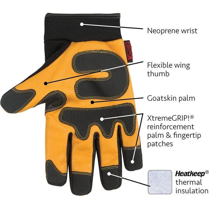 Kinco Premium Grain Goatskin & Synthetic Hybrid Glove, large image number 2