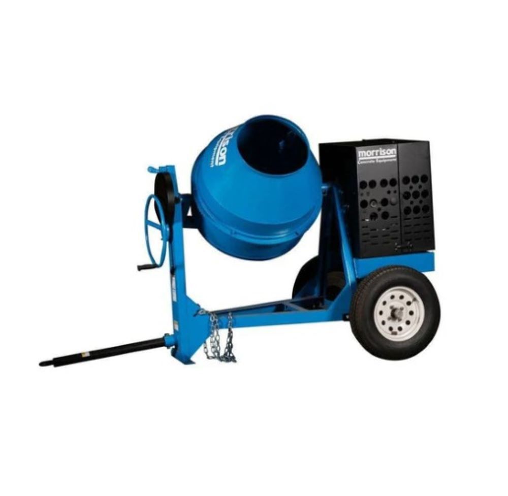 Bartell Morrison 9.5 Cu Ft Concrete Mixer with Honda GX240, large image number 1