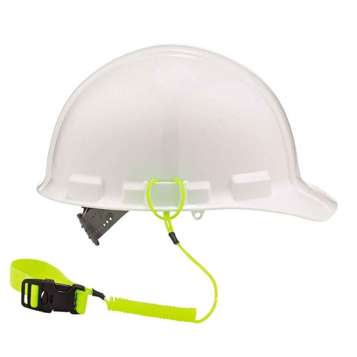 Ergodyne Squids 3157 Coil Hard Hat Lanyard with Buckle, swatch
