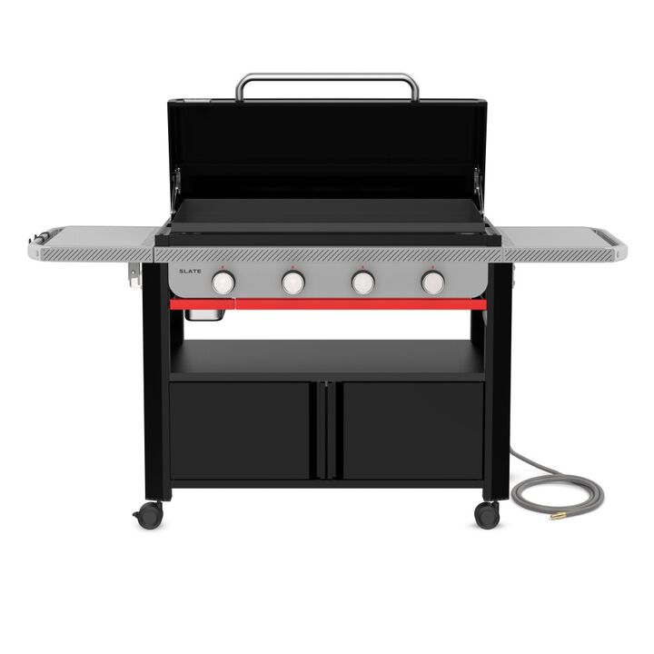 Weber Slate 36 Inch 4 Burner Natural Gas Griddle with Cabinet Black, large image number 4