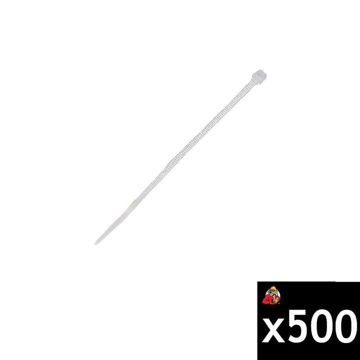 Ideal Industries 11 Inch 50 Lbs Natural Plenum Cable Ties 500 Pieces