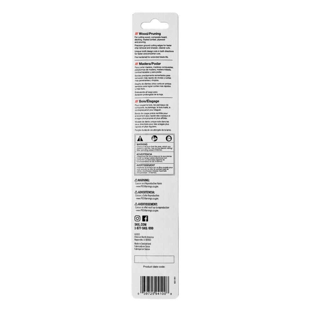 SKIL The Ugly 9in 5 TPI Wood Cutting Reciprocating Saw Blade, large image number 2