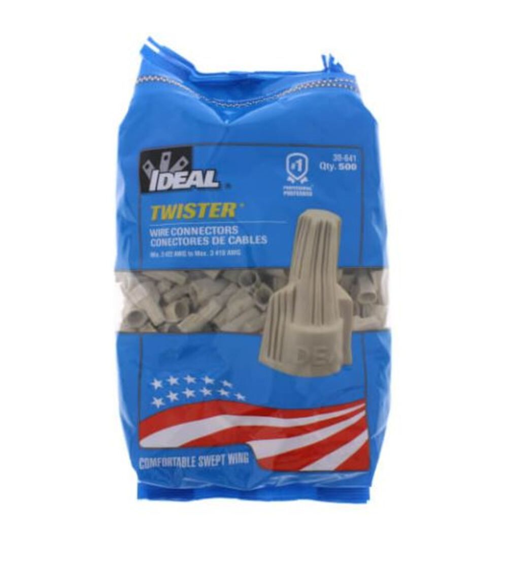 Ideal Industries Twister Wire Connector, Tan, 500 Pack, large image number 2