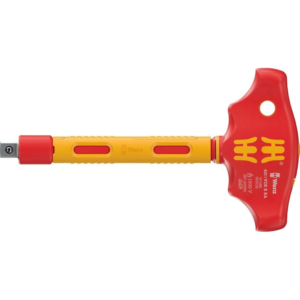 Wera Tools 410 i VDE B RA VDE-insulated T-Handle Adapter Screwdriver, large image number 1