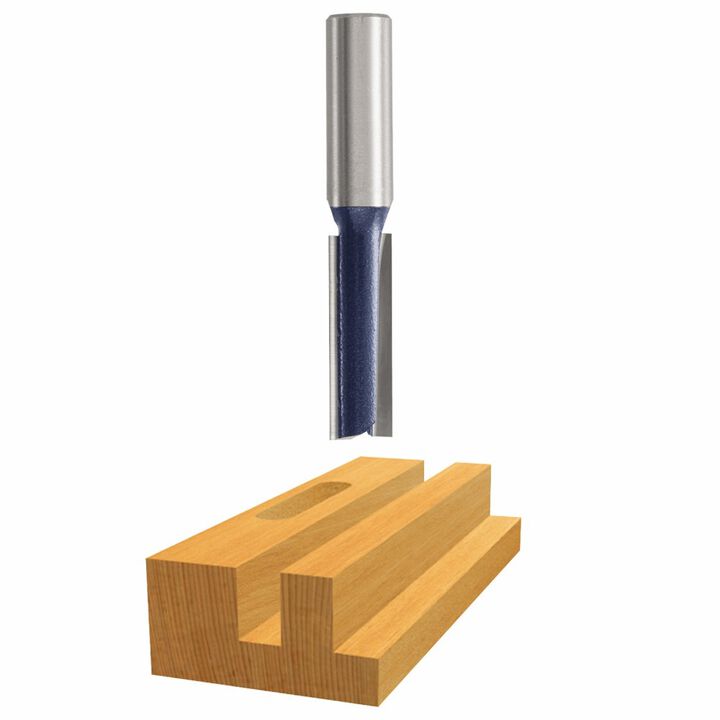Bosch 9/32 Inch x 1 Inch Carbide Tipped 2-Flute Straight Bit