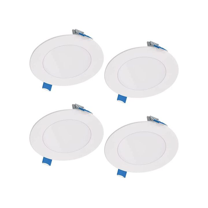 Halo Downlight 4in Matte White 10.1W 650 Lumen LED 4pk