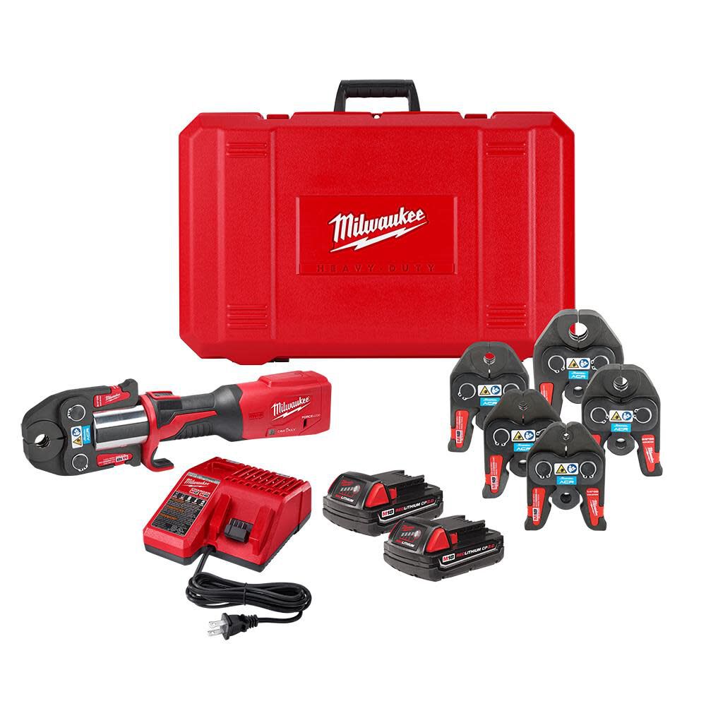 Milwaukee M18 FORCE LOGIC Press Tool Kit with One-Key with 1/4inch-7/8inch Streamline ACR Jaws, large image number 1