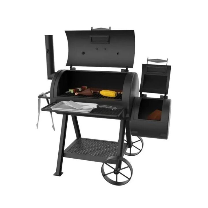 Oklahoma Joe Toy Smoker Set for Kids Ages 3+ AAA Battery-Powered Black