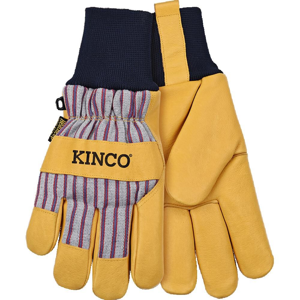 Kinco 1927KW Lined Premium Grain Pigskin Palm Work Gloves Small, large image number 1