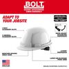Milwaukee Yellow Front Brim Hard Hat with 6pt Ratcheting Suspension Type 1 Class E & BOLT USB Cooling Fan Bundle, small image number 3