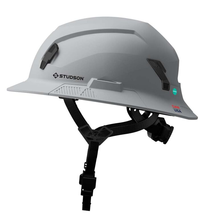 Studson Full Brim Non-Vented Safety Helmet Type 2 Class E Gray North America Dual-Certification, large image number 2