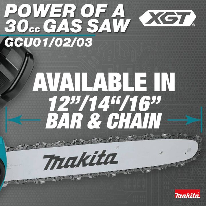 Makita 40V max XGT Cordless 12in Top Handle Chain Saw (Bare Tool), large image number 7