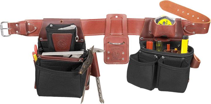 Occidental Leather OxyLights Framer Set Double Bags Black, 3X
