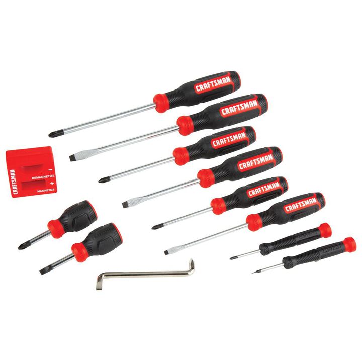 CRAFTSMAN Bi-Material Screwdriver Set, 12 Pieces