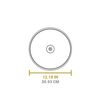 Lodge Cast Iron 12 Inch Round Clear Tempered Glass Lid/Cover, small image number 5