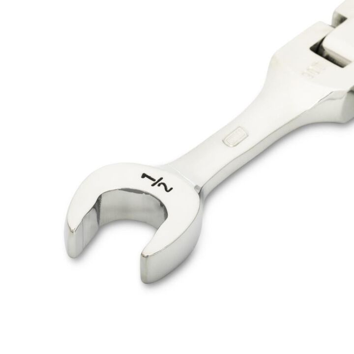 GEARWRENCH 1/2 Inch 90-Tooth 12 Point Stubby Flex Combination Ratcheting Wrench, large image number 2