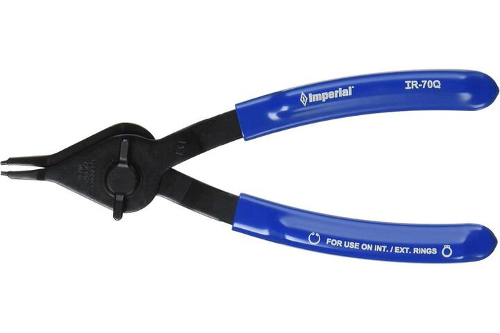 Wright Tool 0.07 Inch Carbon Steel Straight Fixed Tip Retaining Ring Pliers