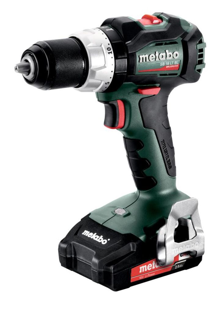 Metabo 18V SB 18 LT BL 2.0 Brushless Cordless Hammer Drill 2.0Ah Kit, large image number 5
