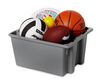 Rubbermaid 1.3 Cu Ft. 100 Lbs Plastic Stack and Nest Palletote Storage Box, Gray, small image number 4