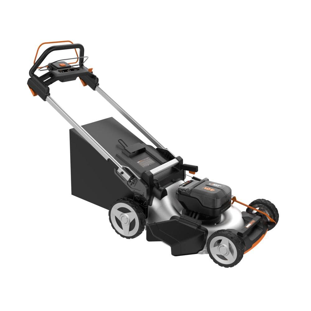 Worx Nitro 40V Power Share PRO 21 Inch Cordless Self-Propelled Lawn Mower Kit, large image number 14