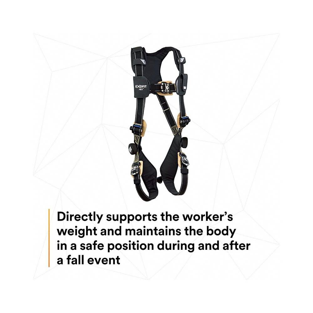 DBI Sala ExoFit NEX Large Black Comfort Arc Flash Vest Safety Harness, large image number 8
