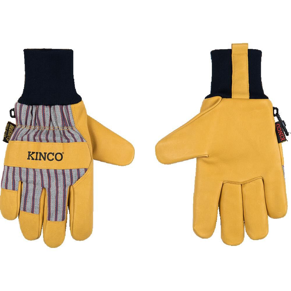 Kinco 1927KW Lined Premium Grain Pigskin Palm Work Gloves Large, large image number 3