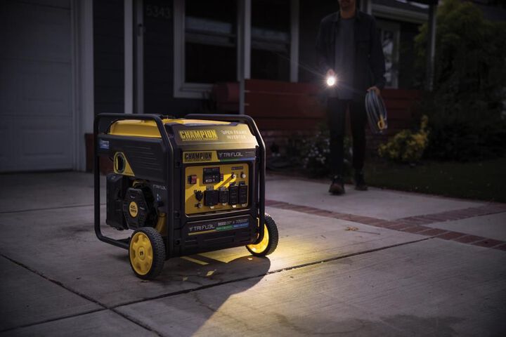 Champion Power Equipment 9000-Watt Electric Start Tri Fuel 49 State Home Backup Portable Open Frame Inverter Generator with Quiet Technology, large image number 10