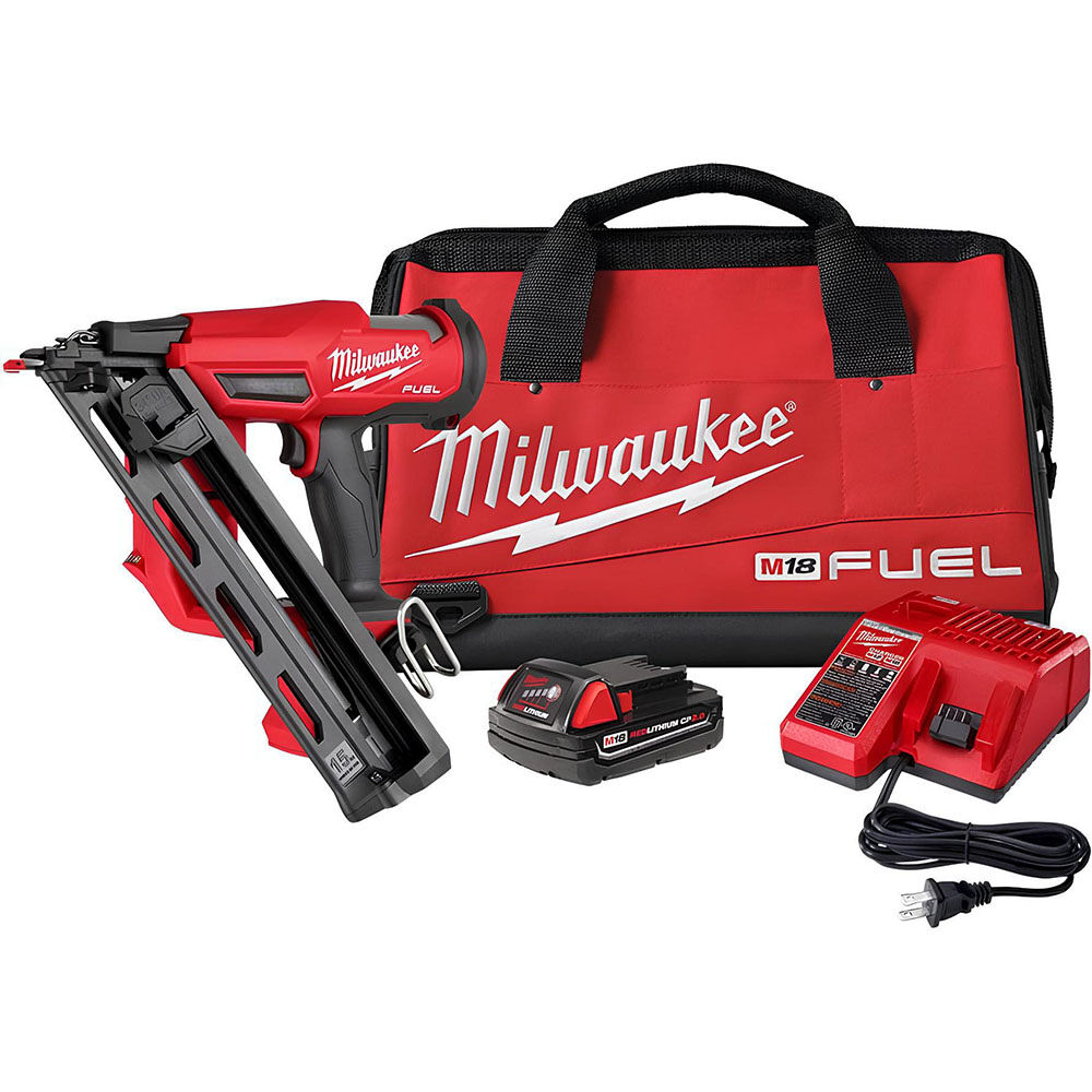 Milwaukee M18 FUEL 15 Gauge Finish Nailer Kit, large image number 1