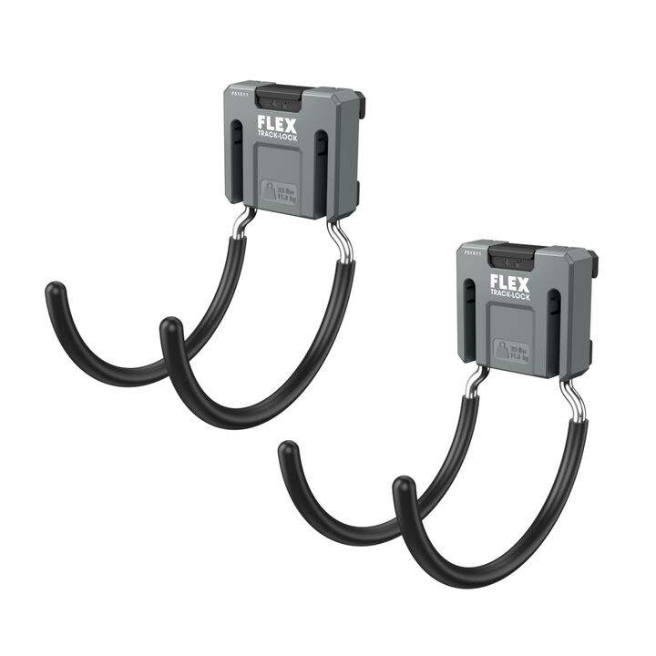 FLEX TRACK LOCK Large Folding Dual C-Hook 2 Pieces