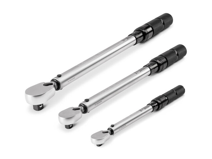 Tekton 1/4 3/8 1/2 Micrometer Torque Wrench Set in-lb ft-lb