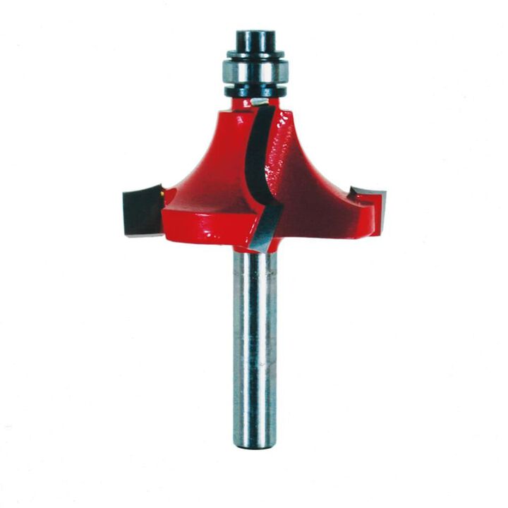 Freud 1/2 In. Radius Quadra-Cut Beading Bit with 1/4 In. Shank