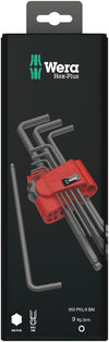 Wera Tools Metric BlackLaser 950/9 Hex-Plus 6 SB L-Key Set 9pc, small image number 1