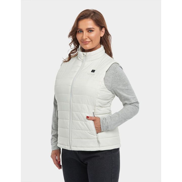 ORORO Womens Off-White Classic Heated Vest Kit Medium, large image number 4