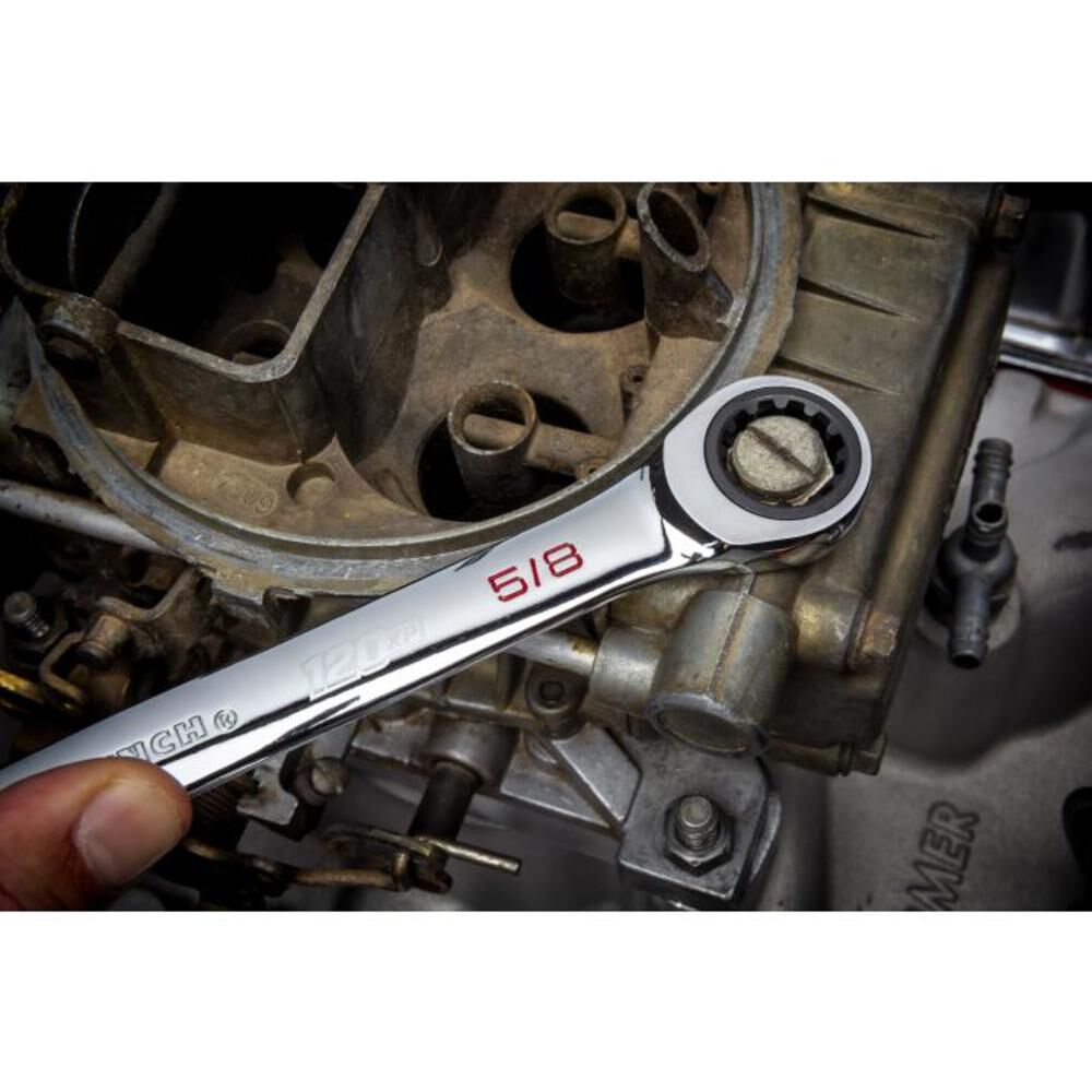 GEARWRENCH 11 Pc 120XP Universal Spline Sae XL Flex Combination Ratcheting Wrench Set, large image number 9