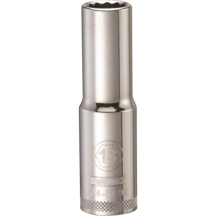 DEWALT Socket 12 Point 1/2in Drive Deep 13 MM